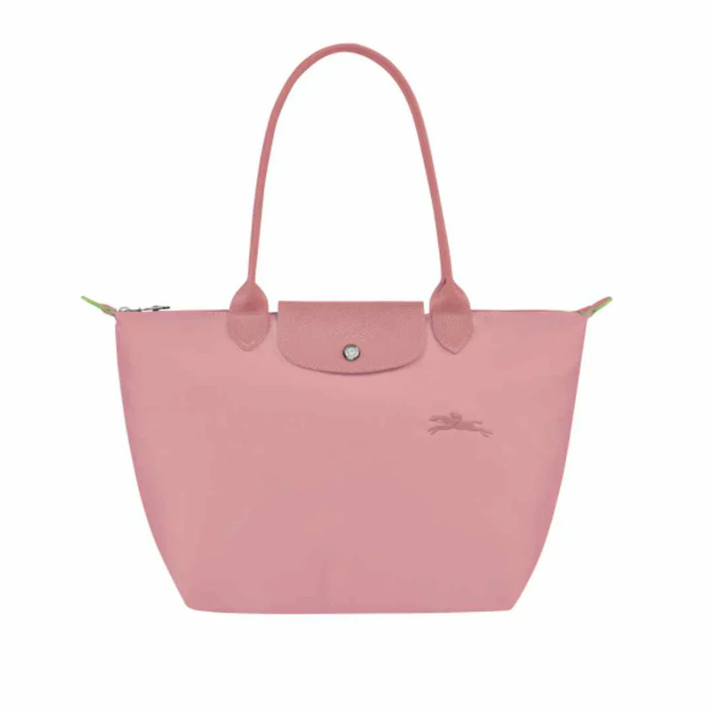 Longchamp - Bolso tote Le Pliage mediano, rosa pétalo