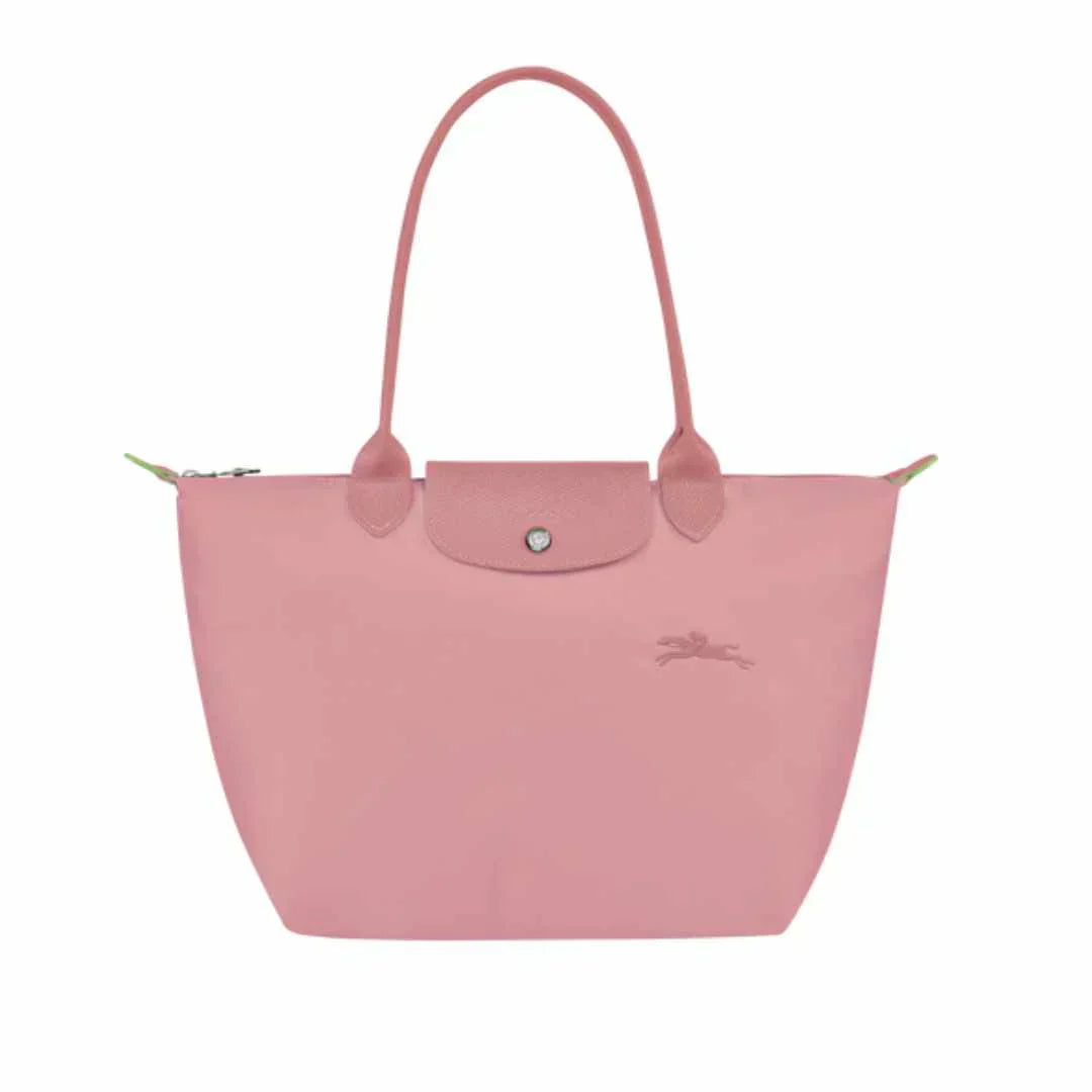 Longchamp - Bolso tote Le Pliage mediano, rosa pétalo