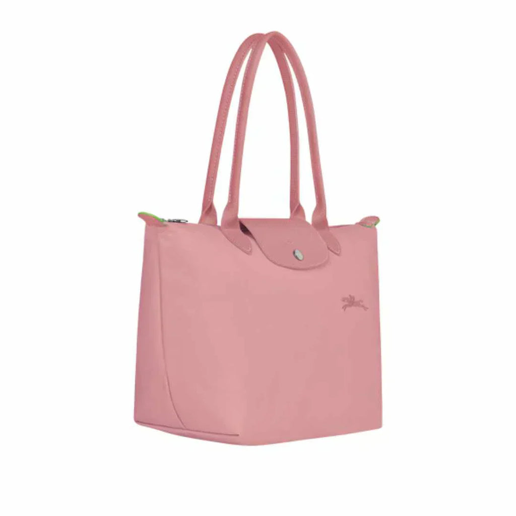 Longchamp - Bolso tote Le Pliage mediano, rosa pétalo