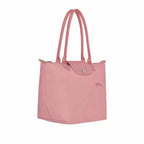 Longchamp - Bolso tote Le Pliage mediano, rosa pétalo