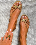 Camille™ | Sandalias Doradas, Elegancia Estival