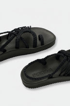 Sandalias Elevadas - Negro