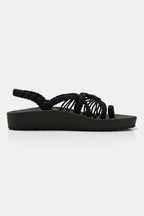 Sandalias Elevadas - Negro