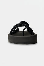 Sandalias Elevadas - Negro