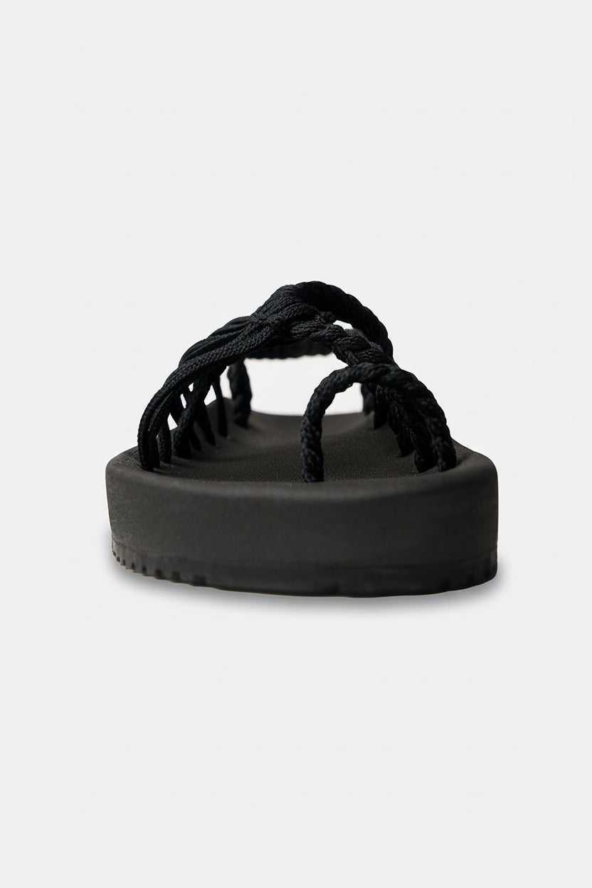 Sandalias Elevadas - Negro
