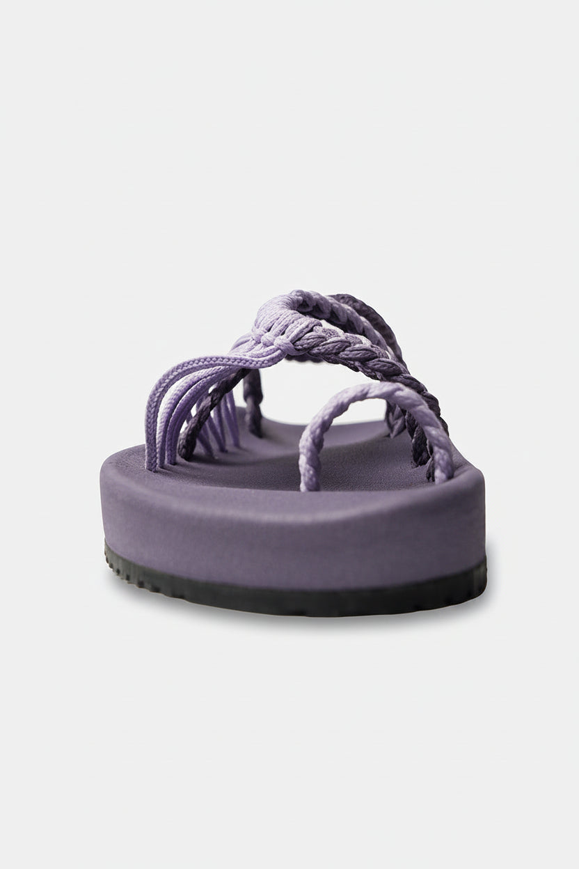 Sandalias Elevadas - Morado