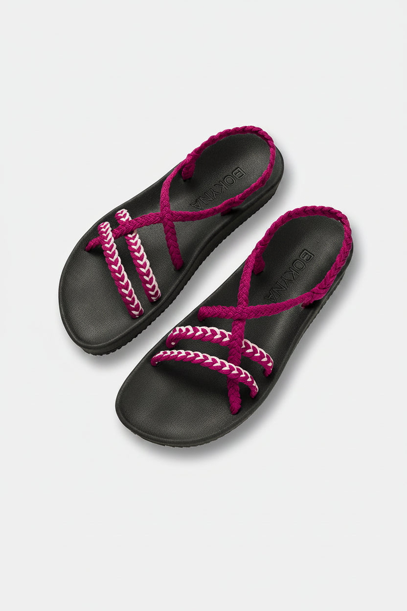 Sandalias Elevadas – Violeta