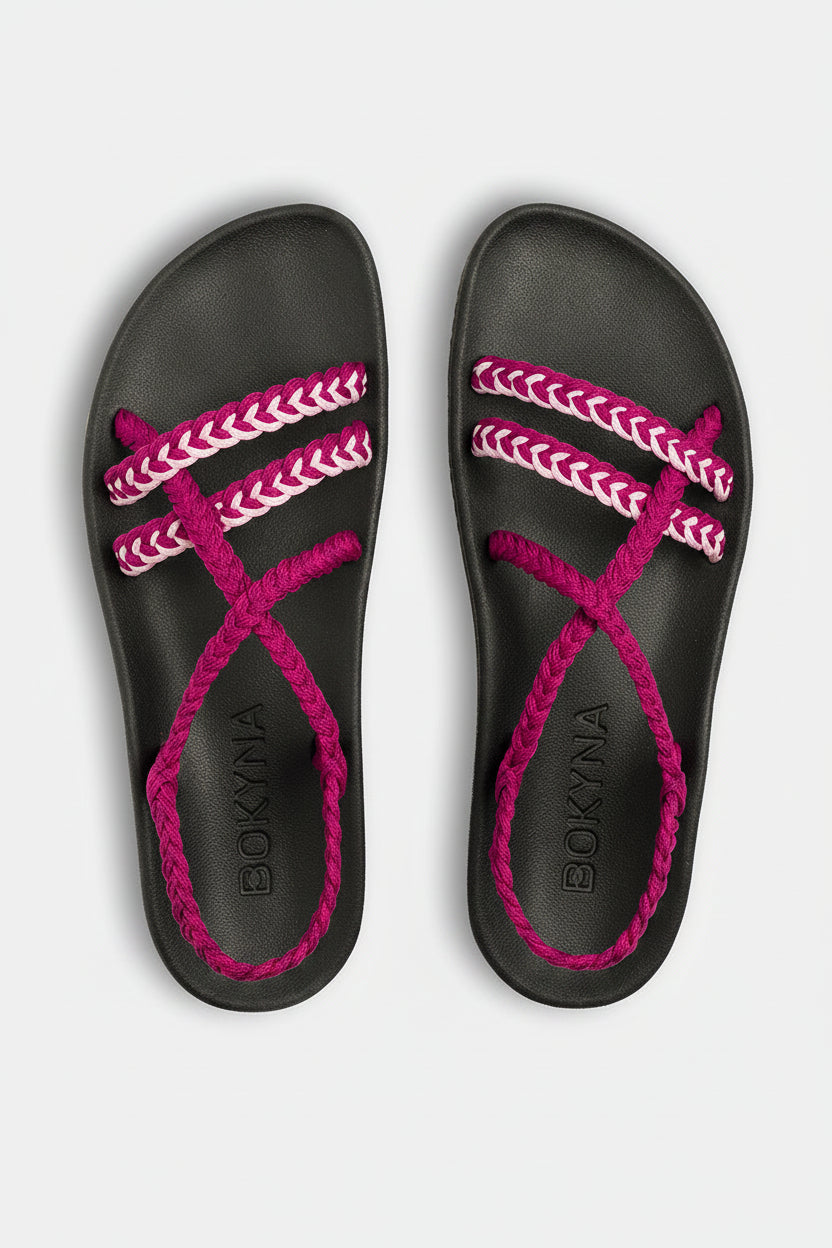 Sandalias Elevadas – Violeta