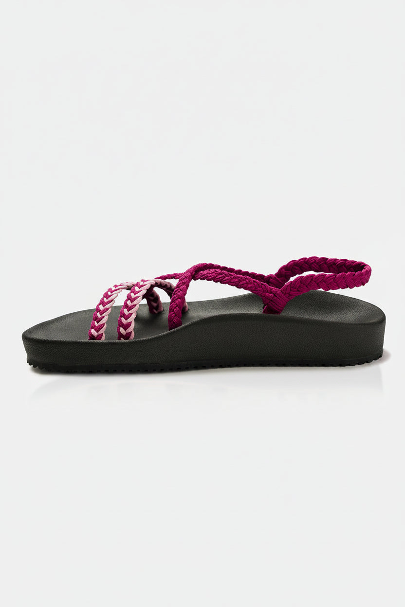 Sandalias Elevadas – Violeta