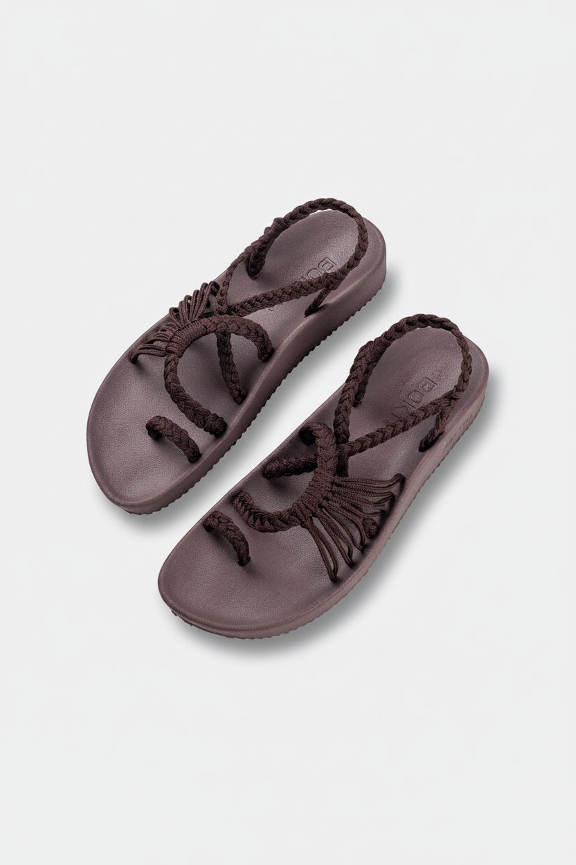 Sandalias Elevadas – Chocolate