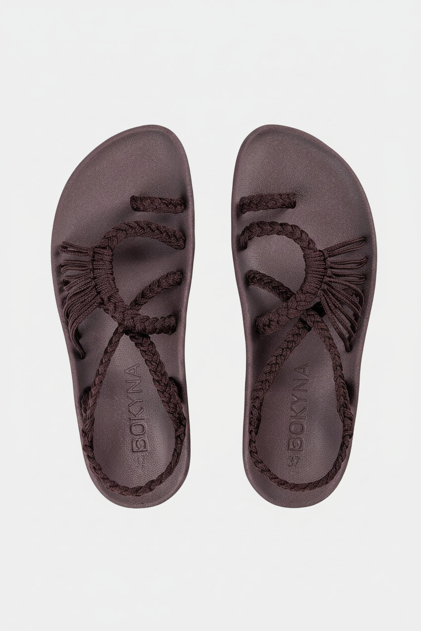 Sandalias Elevadas – Chocolate