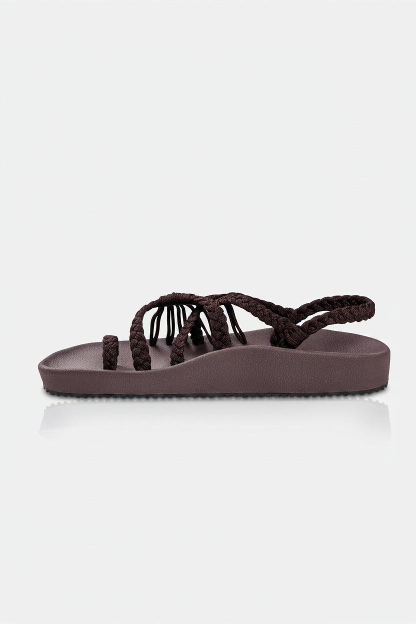 Sandalias Elevadas – Chocolate