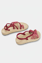 Sandalias Elevadas - Rosa Malva