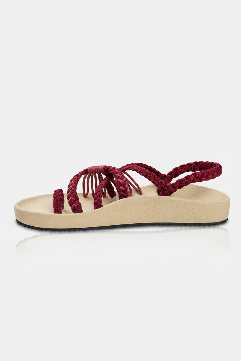 Sandalias Elevadas - Rosa Malva