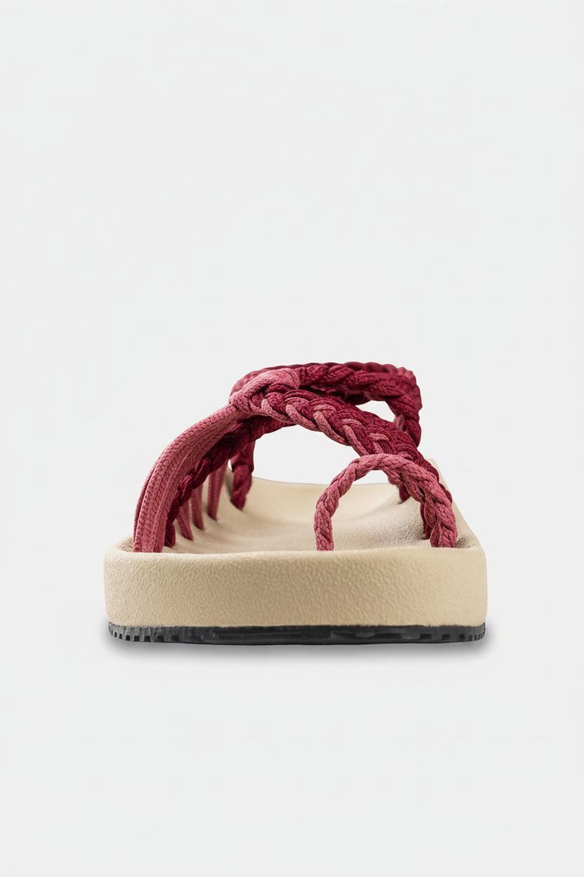 Sandalias Elevadas - Rosa Malva