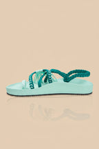 Sandalias Elevadas - Menta