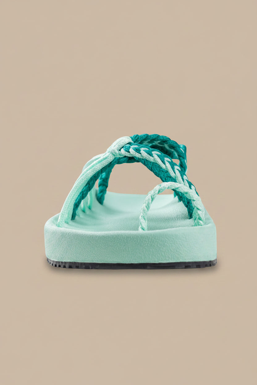 Sandalias Elevadas - Menta