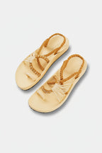 Sandalias Elevadas - Amarillo Pastel