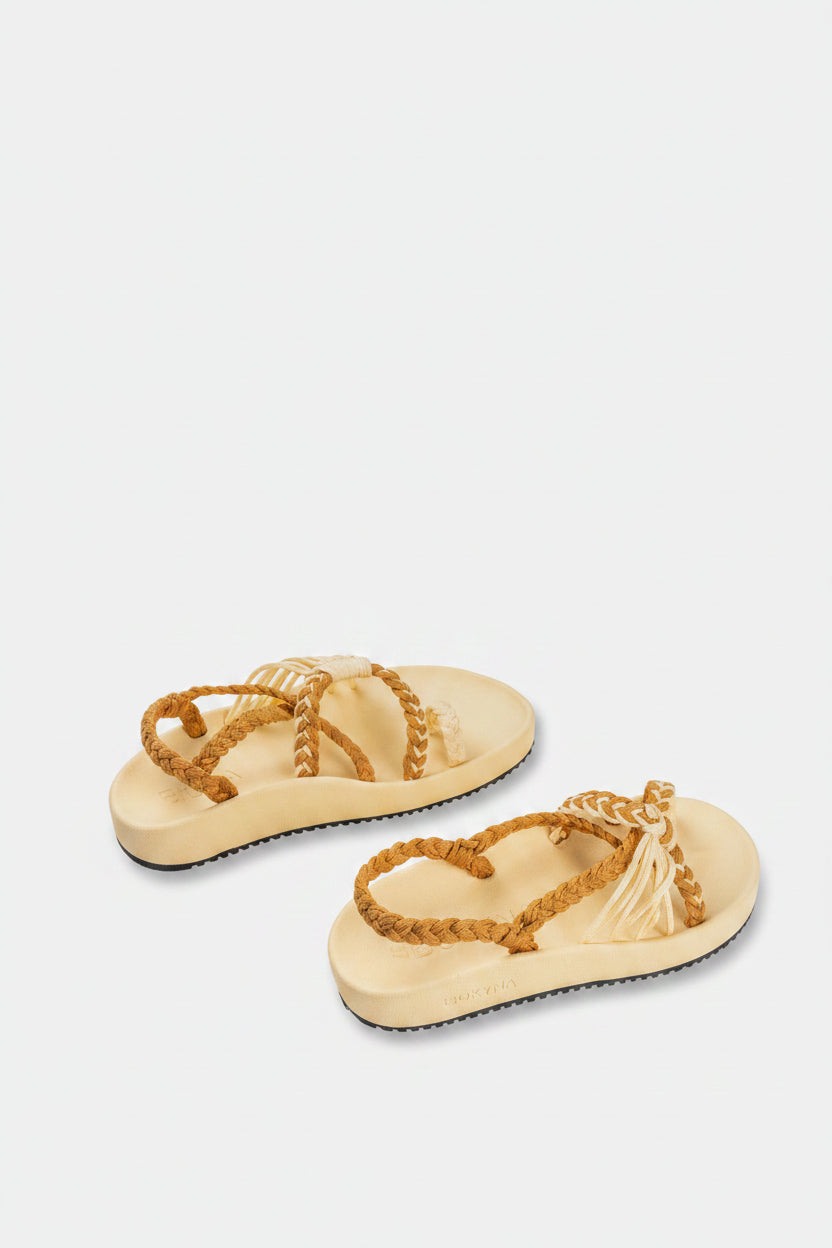 Sandalias Elevadas - Amarillo Pastel