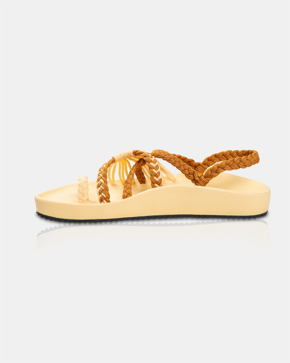 Sandalias Elevadas - Amarillo Pastel