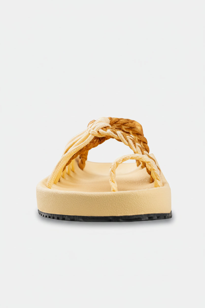 Sandalias Elevadas - Amarillo Pastel