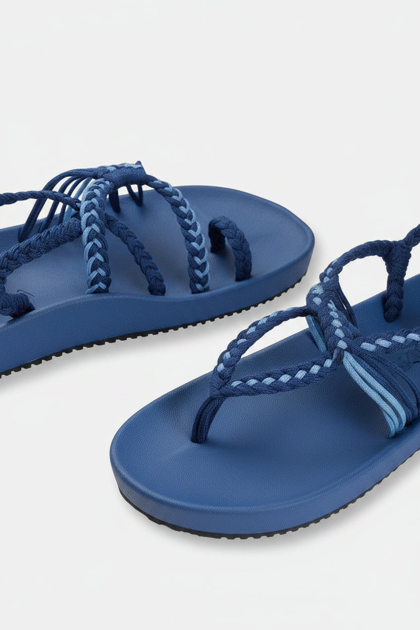 Sandalias Elevadas - Azul Cielo