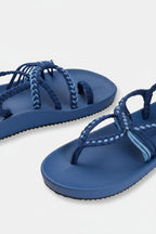 Sandalias Elevadas - Azul Cielo