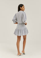 Falda-Short Laney de Resort a Rayas | Azul Marino/Blanco