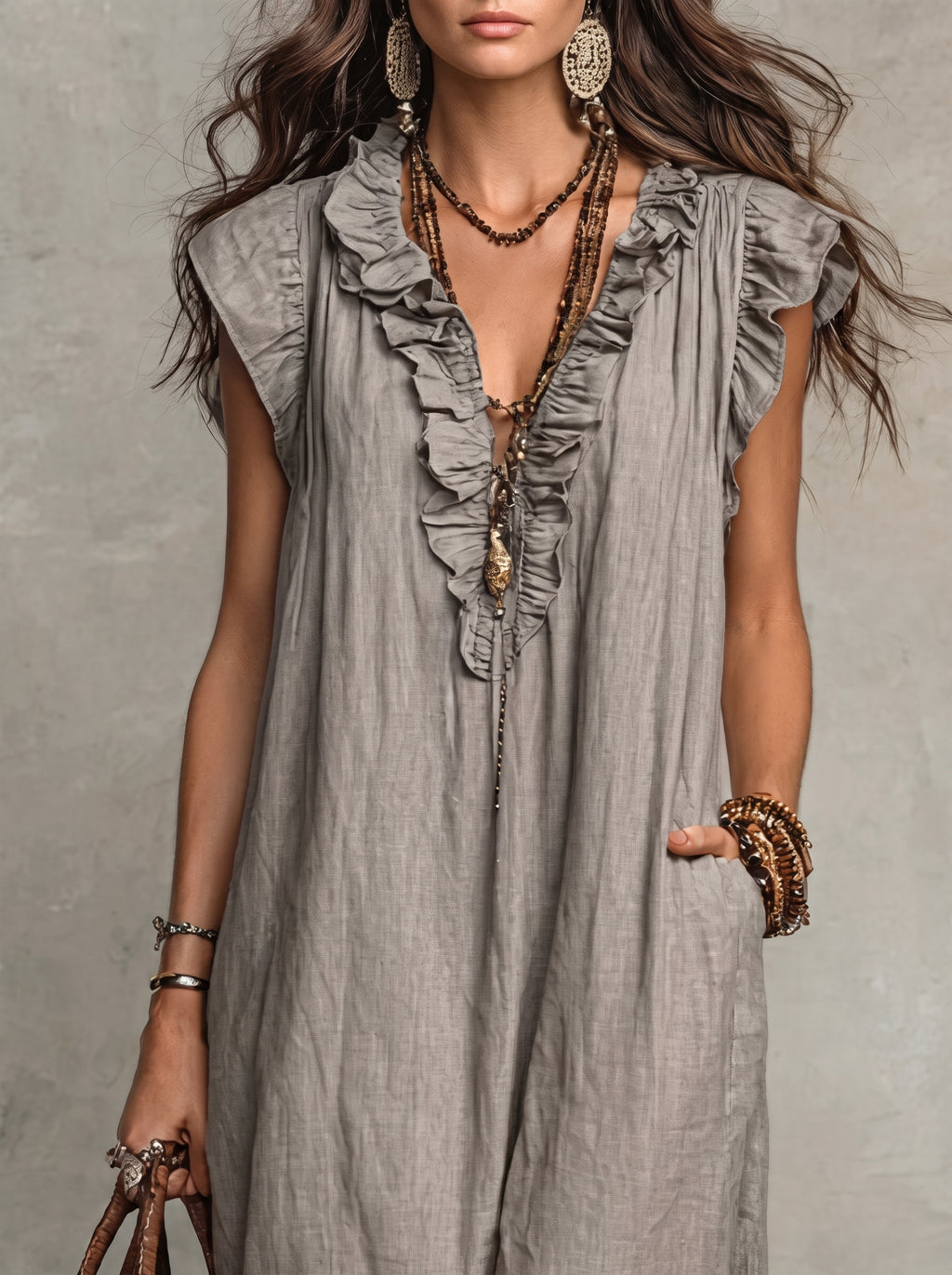 Camélia | Vestido largo de estilo bohemio