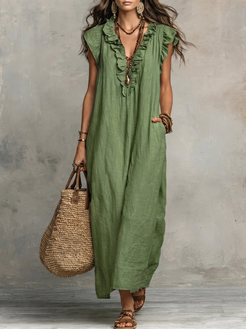 Camélia | Vestido largo de estilo bohemio