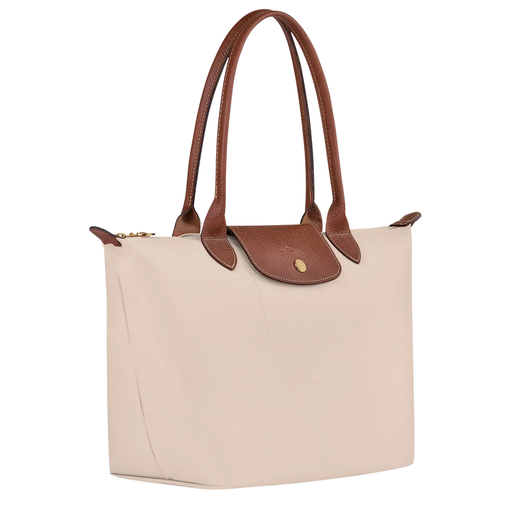 Longchamp - Bolso tote con Pliage mediano, color papel