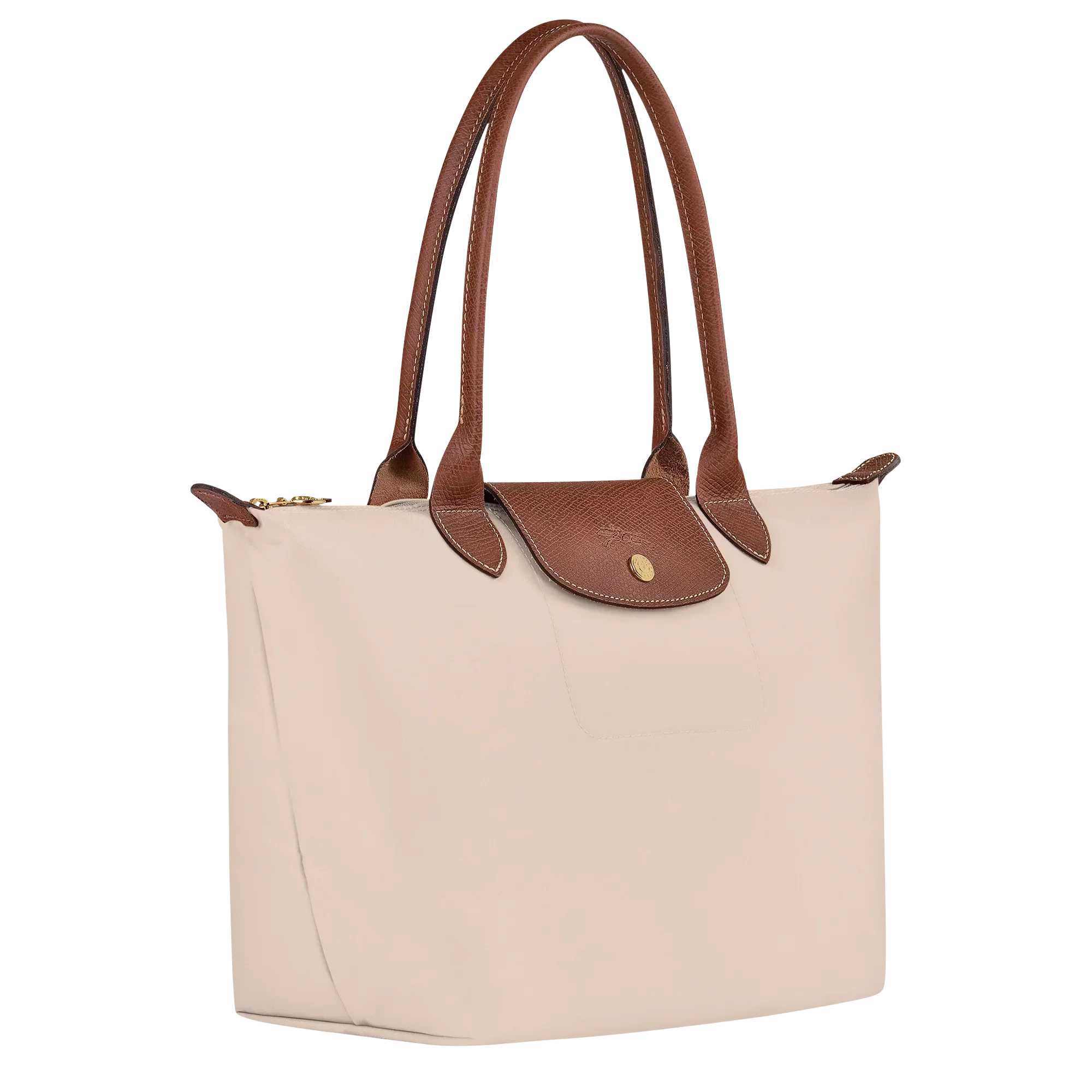 Longchamp - Bolso tote con Pliage mediano, color papel