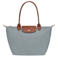 Longchamp - Bolso tote Le Pliage mediano, acero