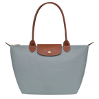 Longchamp - Bolso tote Le Pliage mediano, acero