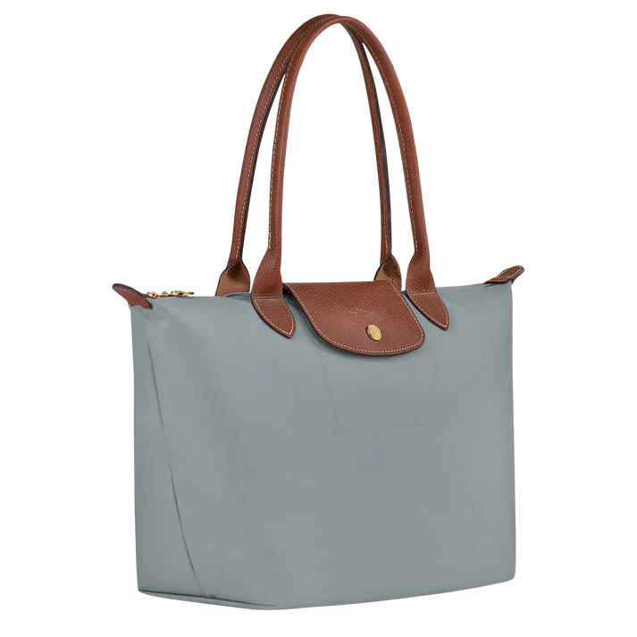 Longchamp - Bolso tote Le Pliage mediano, acero