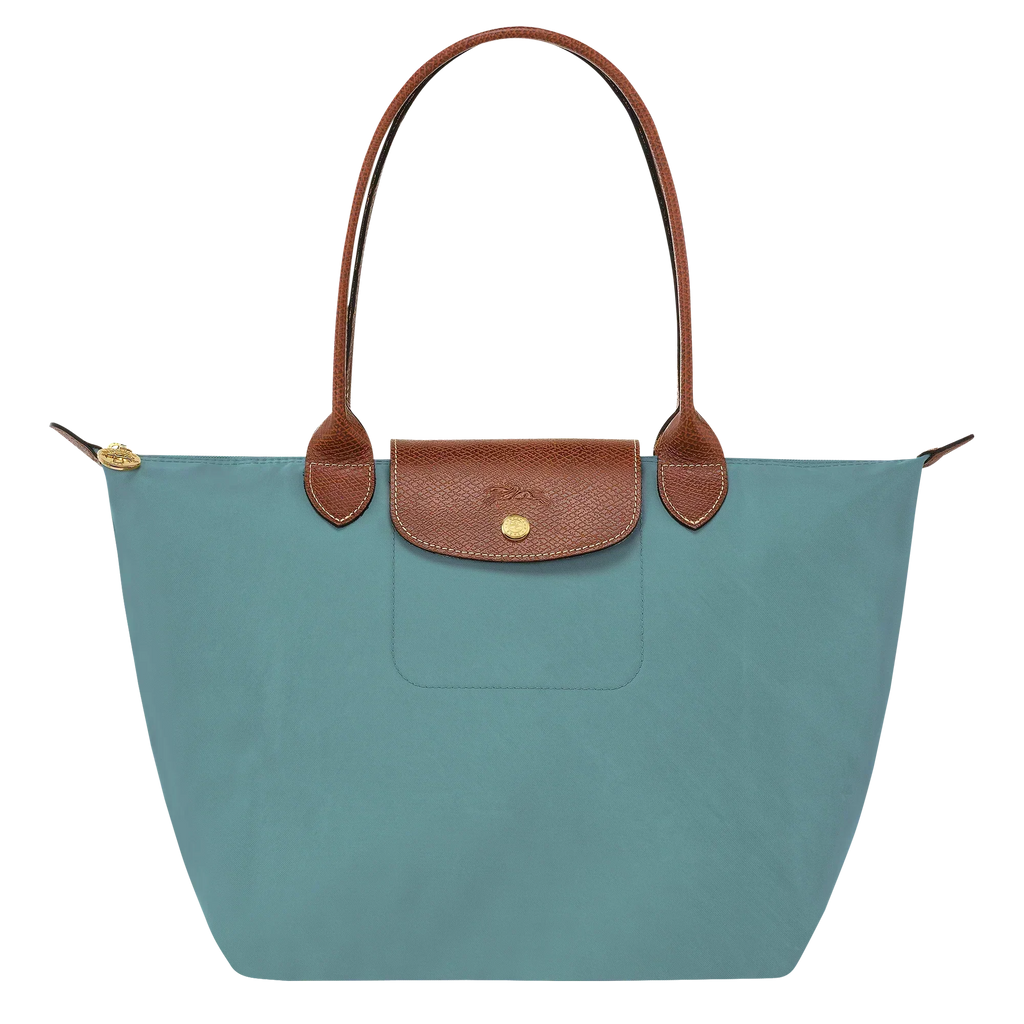 Longchamp – Bolso Le Pliage Tote, tamaño mediano, color eucalipto
