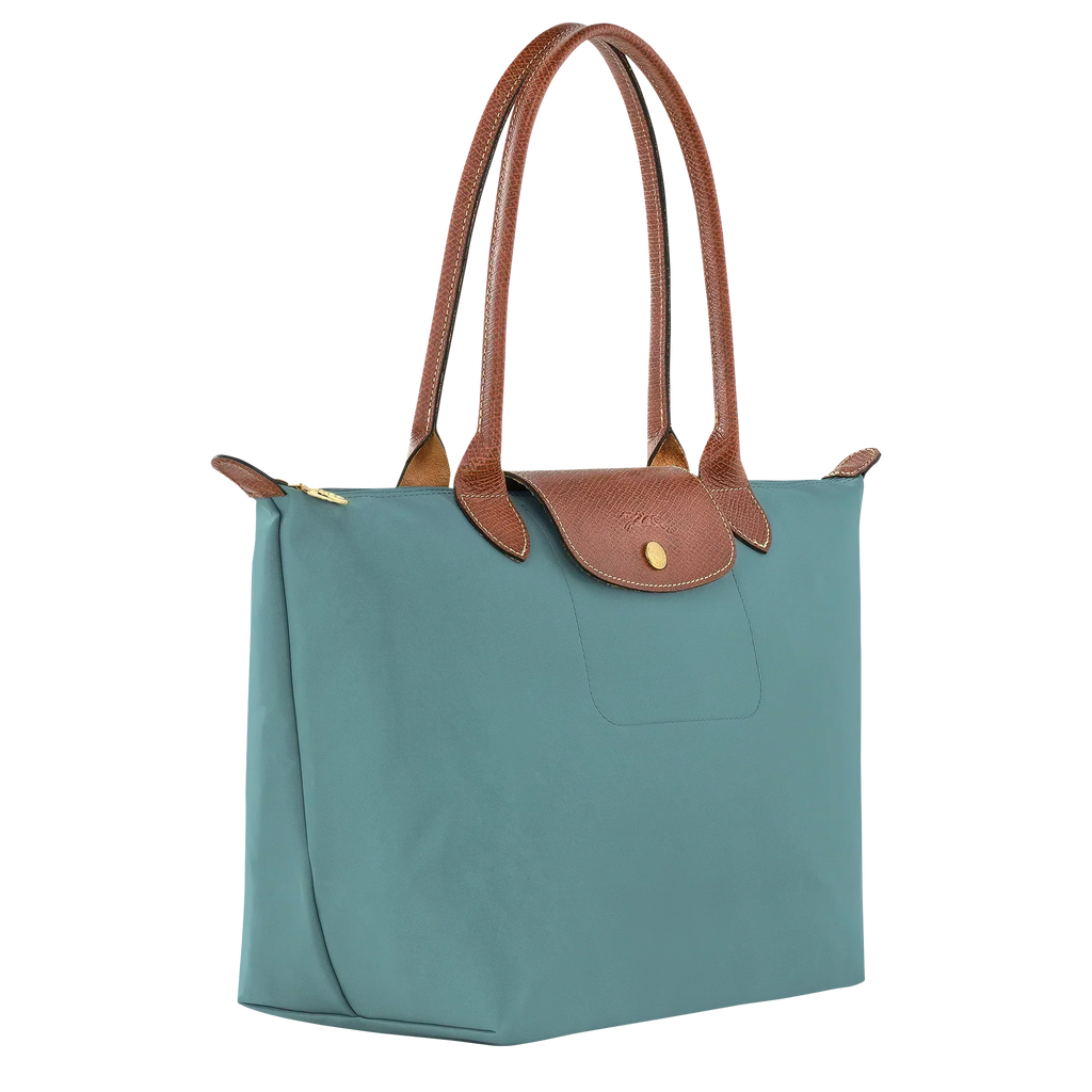 Longchamp – Bolso Le Pliage Tote, tamaño mediano, color eucalipto