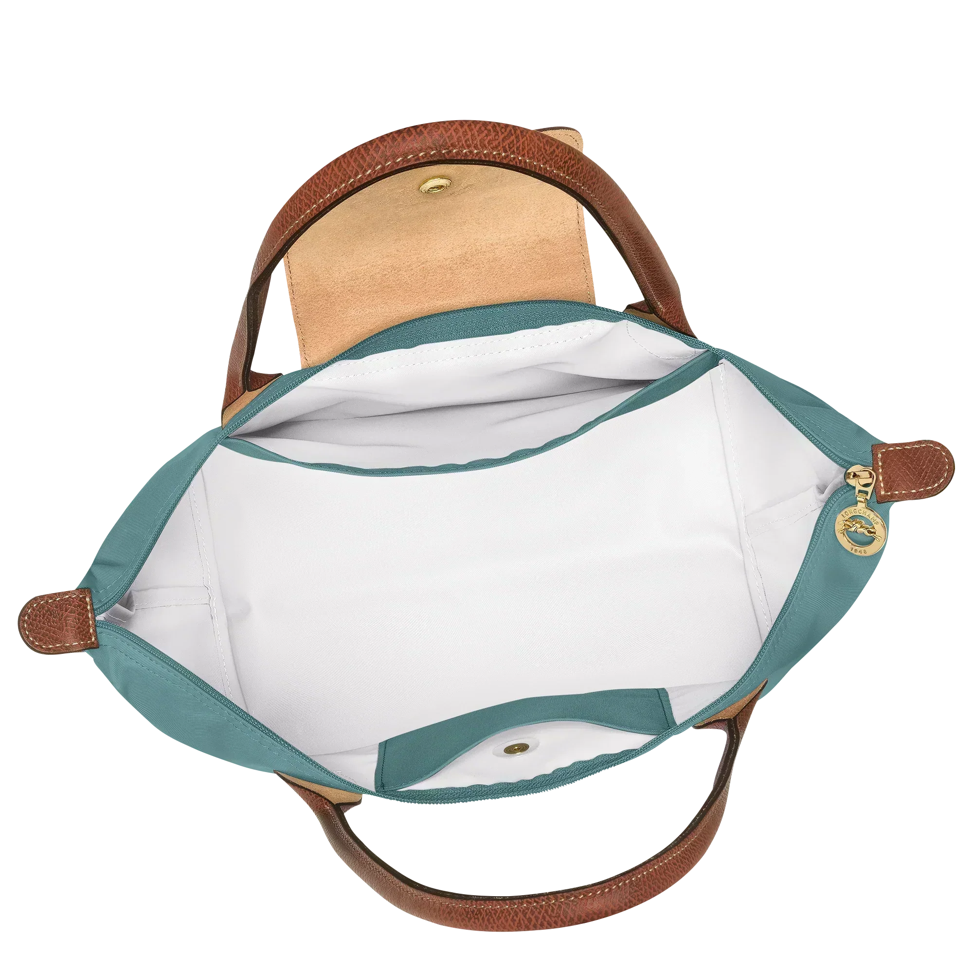 Longchamp – Bolso Le Pliage Tote, tamaño mediano, color eucalipto