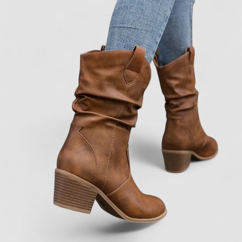 Eleanora | Botas Slouch con Tacón