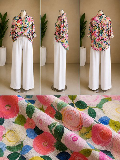 Blusa ligera y colorida con estampado