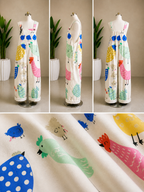 Un cómodo peto estampado