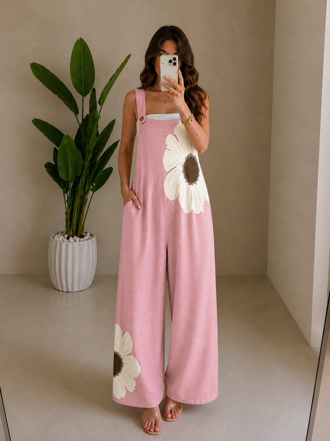 Un cómodo peto estampado