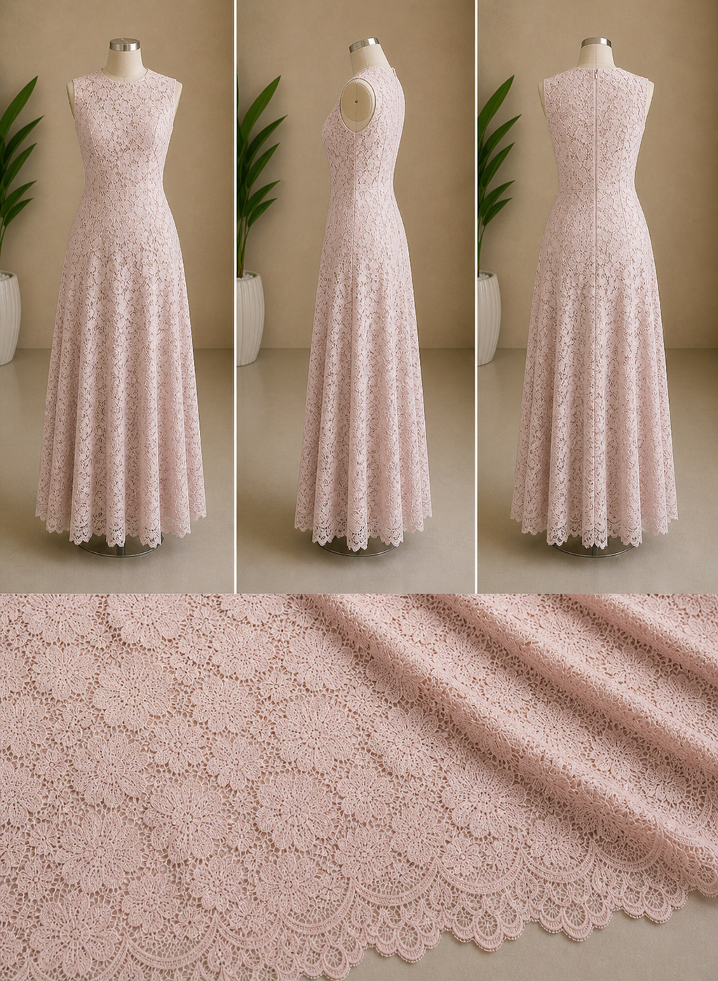 Vestido de princesa rosa