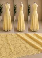 Vestido de princesa amarillo