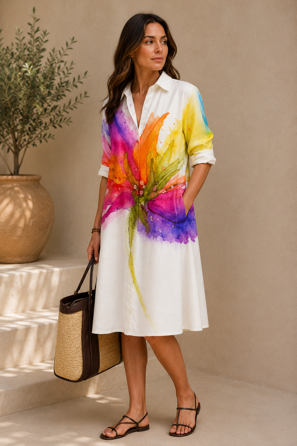 Bridget | Elegante vestido midi