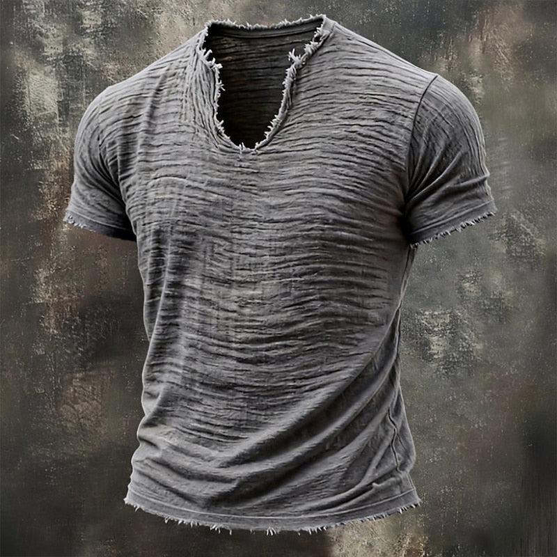 Varel | Camiseta Vintage con Cuello en V